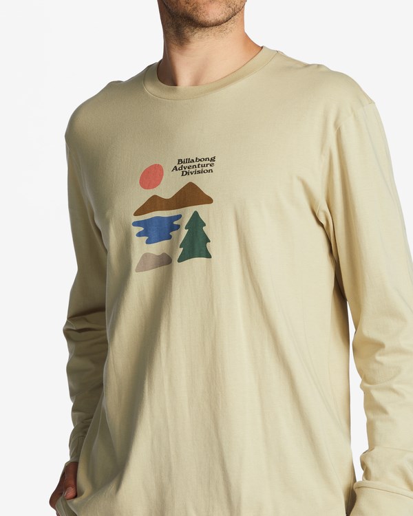 Billabong A/Div Icons Long Sleeve T-Shirt Hnědožlutý | KCXRES-921