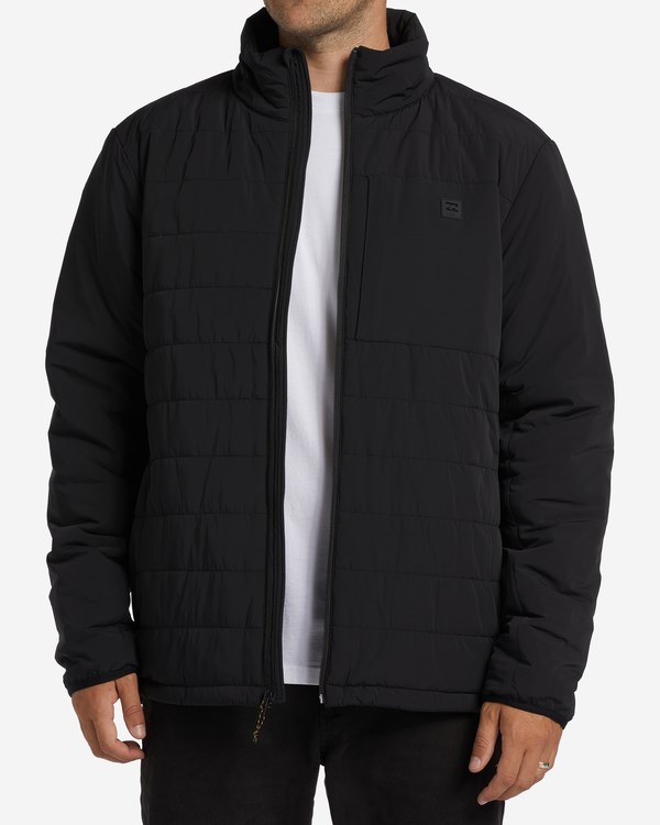 Billabong A/Div Journey Plus Mock Neck Zip-Up Jacket Černé | FDQXZS-846