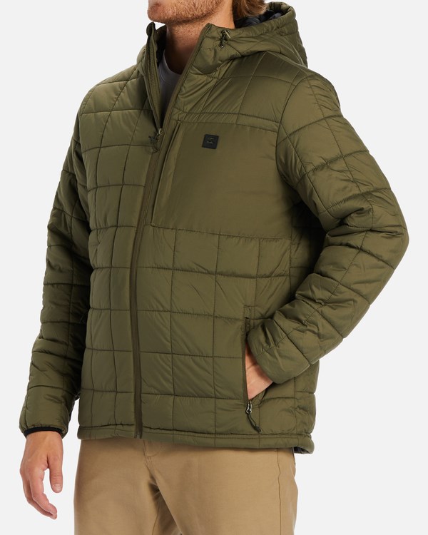 Billabong A/Div Journey Puffer Jacket Military | YBVFQU-814