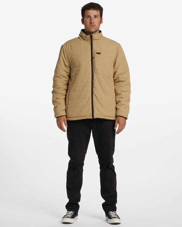 Billabong A/Div Journey Reversible Zip-Up Jacket Sand Dune | EPZRQJ-315