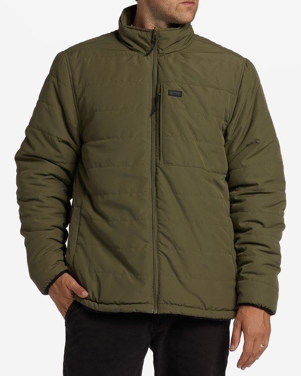 Billabong A/Div Journey Reversible Zip-Up Jacket Military | SDJBRO-045