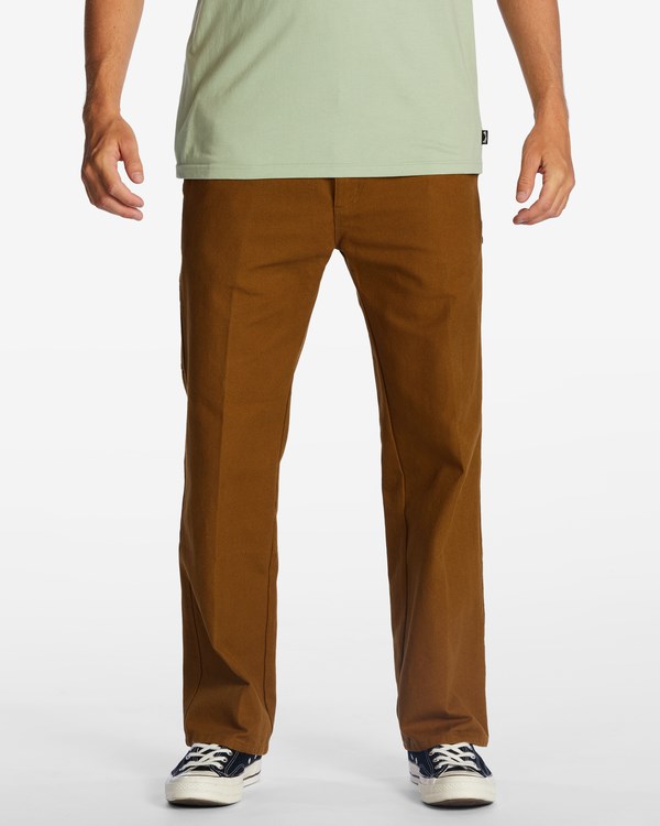 Billabong A/Div Kodiak Organic Workwear Pants Almond | QAWGZY-790