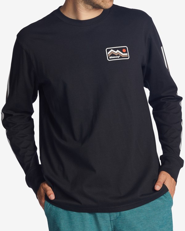 Billabong A/Div Length Long Sleeve T-Shirt Černé | KPEVGO-914