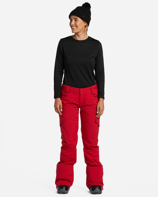 Billabong A/Div Nela 45K Insulated Snow Pants Scarlet | HWIOEM-681