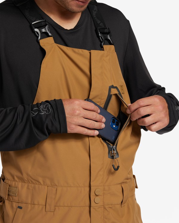 Billabong A/Div Northwest 45K Shell Snow Bib Pants Ermine | UTNGJV-490