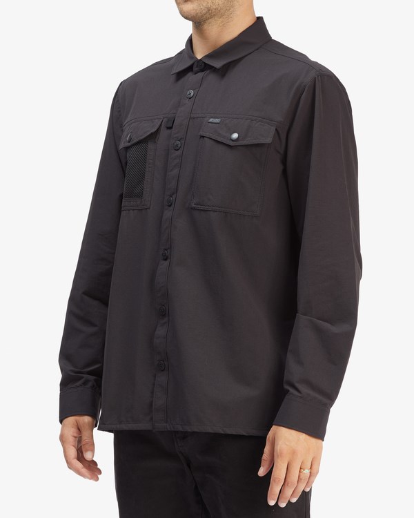 Billabong A/Div Otis Surftrek UPF 50+ Long Sleeve Shirt Černé | LVBZEY-563