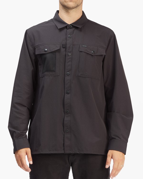 Billabong A/Div Otis Surftrek UPF 50+ Long Sleeve Shirt Černé | LVBZEY-563