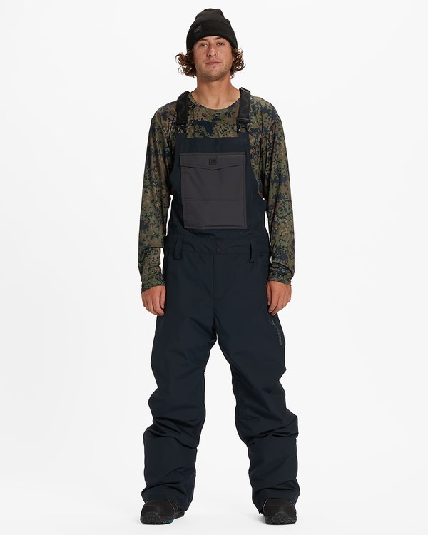 Billabong A/Div Outsider 10K Shell Snow Bib Pants Černé | LHCDWO-632