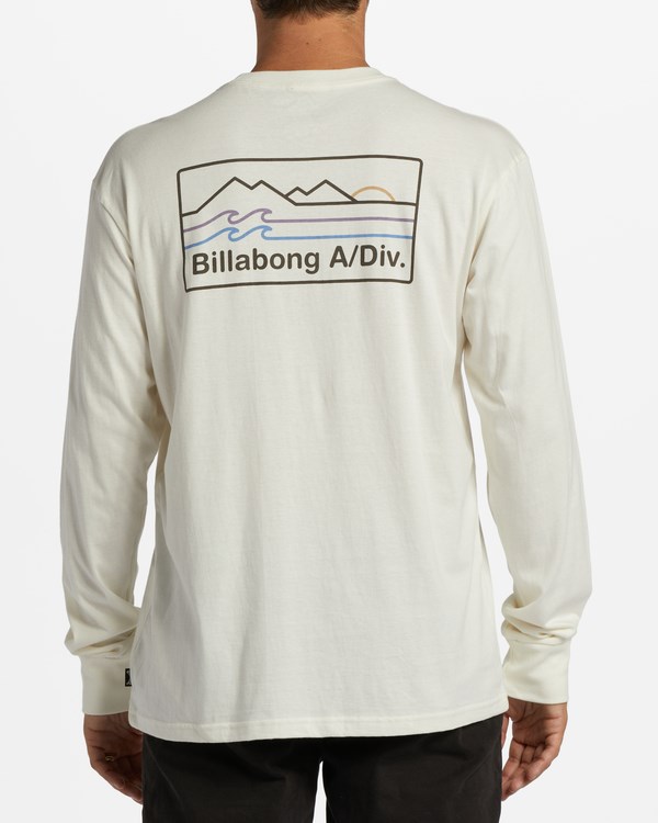 Billabong A/Div Range Long Sleeve T-Shirt Bílé | OHKMTG-086