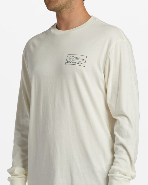Billabong A/Div Range Long Sleeve T-Shirt Bílé | OHKMTG-086