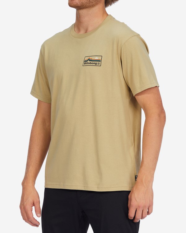Billabong A/Div Range Organic Krátké Sleeve T-Shirt Sand Dune | EJKFGQ-908