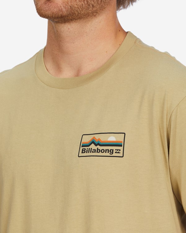 Billabong A/Div Range Organic Krátké Sleeve T-Shirt Sand Dune | EJKFGQ-908