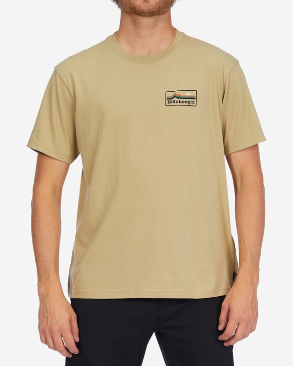 Billabong A/Div Range Organic Krátké Sleeve T-Shirt Sand Dune | EJKFGQ-908