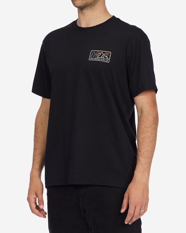 Billabong A/Div Range Organic Krátké Sleeve T-Shirt Černé | ILHJVY-714