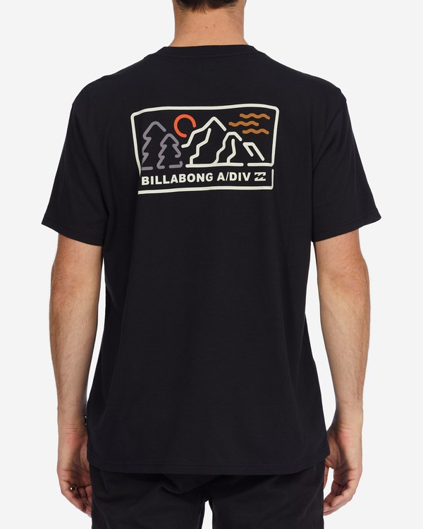Billabong A/Div Range Organic Krátké Sleeve T-Shirt Černé | ILHJVY-714