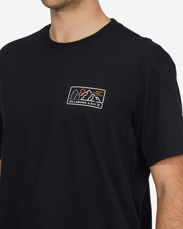 Billabong A/Div Range Organic Krátké Sleeve T-Shirt Černé | ILHJVY-714