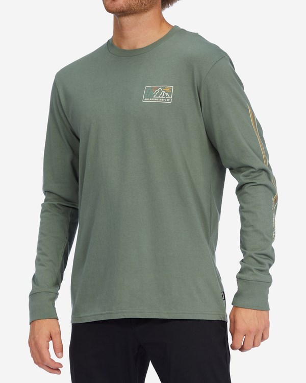 Billabong A/Div Range Organic Long Sleeve T-Shirt Surplus | JXSAML-703