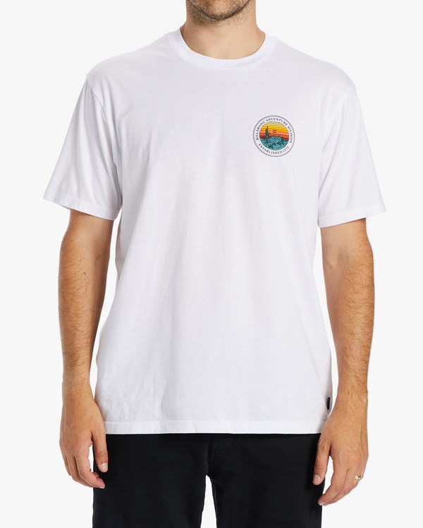 Billabong A/Div Rockies Krátké Sleeve T-Shirt Bílé | AORLUQ-017