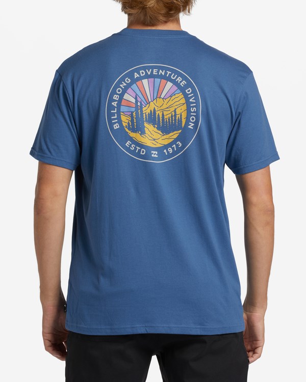 Billabong A/Div Rockies Krátké Sleeve T-Shirt Washed Denim | ARLTOV-017