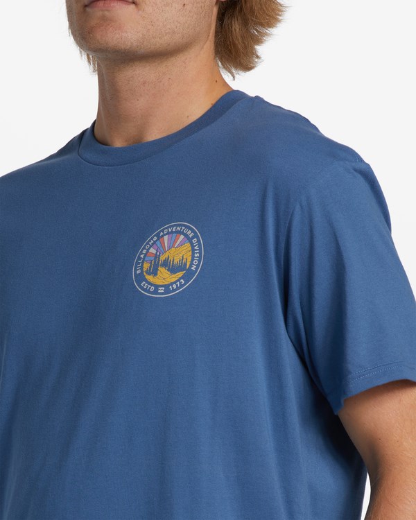 Billabong A/Div Rockies Krátké Sleeve T-Shirt Washed Denim | ARLTOV-017
