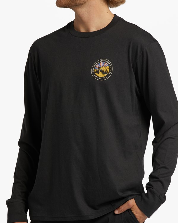 Billabong A/Div Rockies Long Sleeve T-Shirt Černé | ISKCHF-425