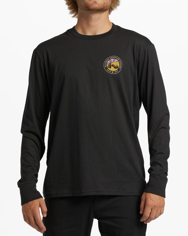 Billabong A/Div Rockies Long Sleeve T-Shirt Černé | ISKCHF-425