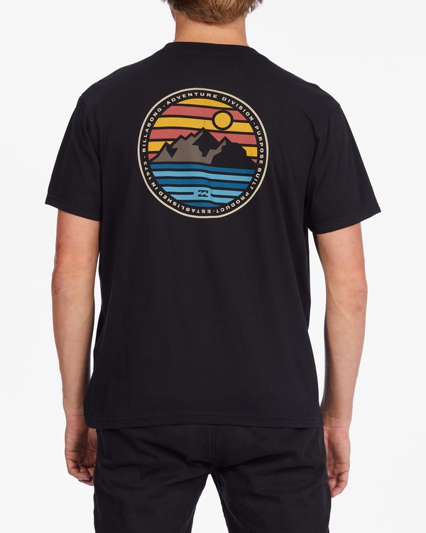 Billabong A/Div Rockies Organic Krátké Sleeve T-Shirt Černé | MFTEDG-847