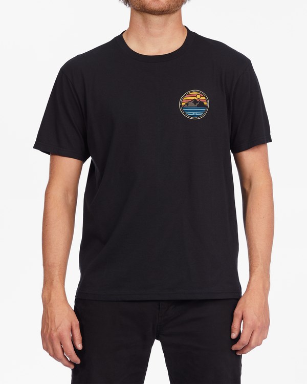 Billabong A/Div Rockies Organic Krátké Sleeve T-Shirt Černé | MFTEDG-847