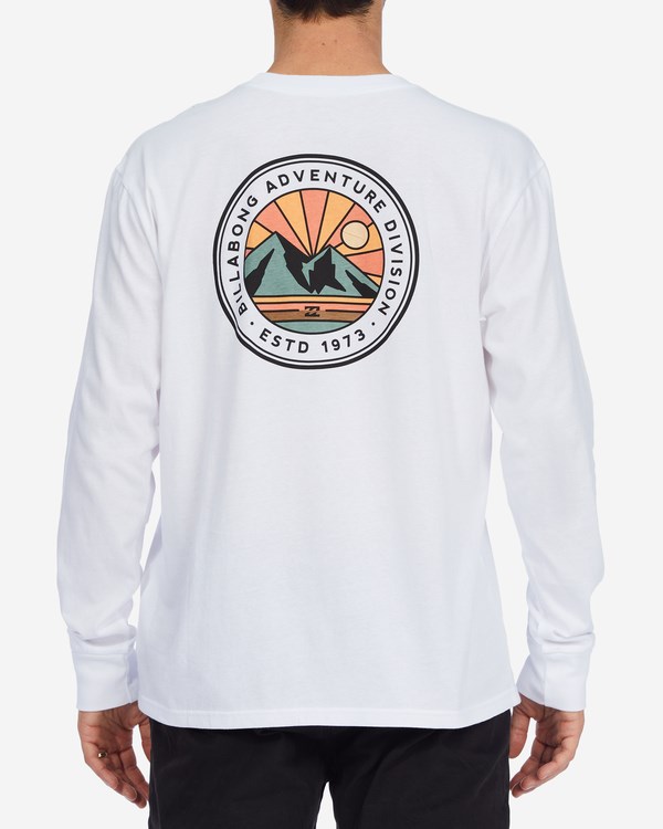 Billabong A/Div Rockies Organic Long Sleeve T-Shirt Bílé | EBQIJH-583