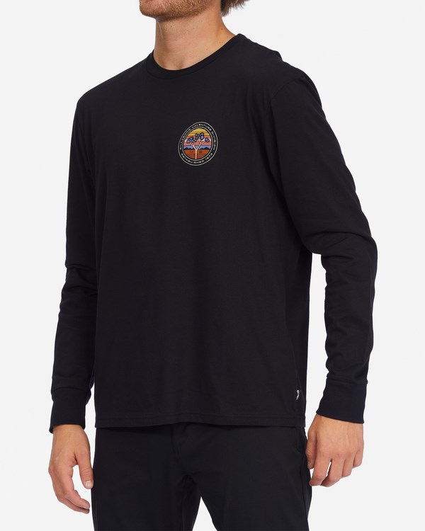 Billabong A/Div Rockies Organic Long Sleeve T-Shirt Černé | XKPOID-801
