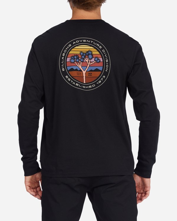 Billabong A/Div Rockies Organic Long Sleeve T-Shirt Černé | XKPOID-801