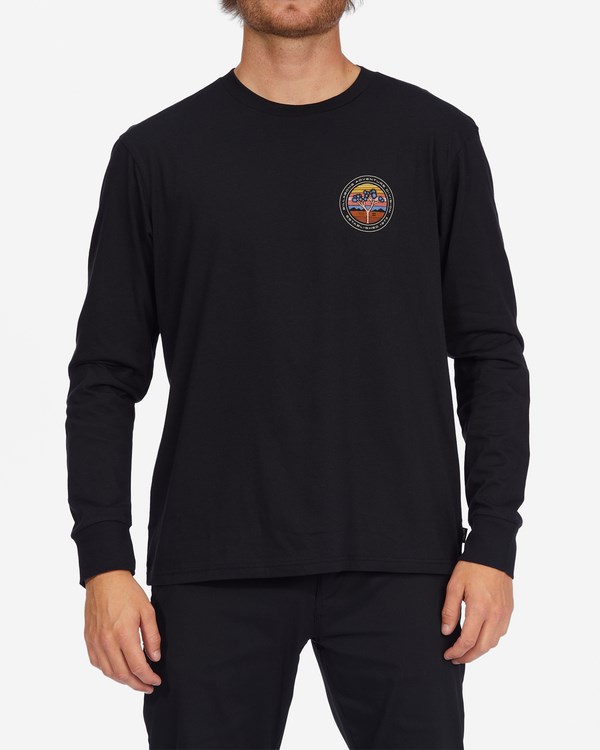 Billabong A/Div Rockies Organic Long Sleeve T-Shirt Černé | XKPOID-801