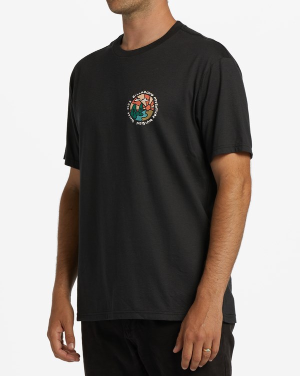 Billabong A/Div Shine Krátké Sleeve T-Shirt Černé | LWRUQP-685