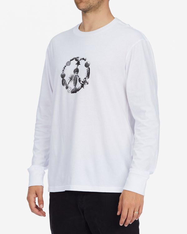 Billabong A/Div Source Organic Long Sleeve T-Shirt Bílé | TYMOSU-346