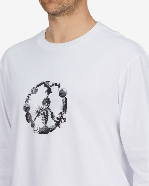 Billabong A/Div Source Organic Long Sleeve T-Shirt Bílé | TYMOSU-346