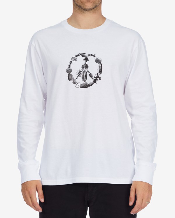 Billabong A/Div Source Organic Long Sleeve T-Shirt Bílé | TYMOSU-346