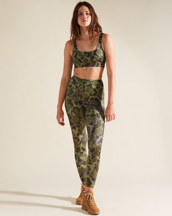 Billabong A/Div Summit Bra Tank Top Canteen | KVSPLD-471