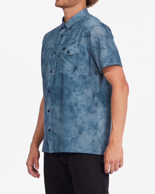 Billabong A/Div Surftrek Perf Krátké Sleeve Shirt Blankyt | CTMWVE-580