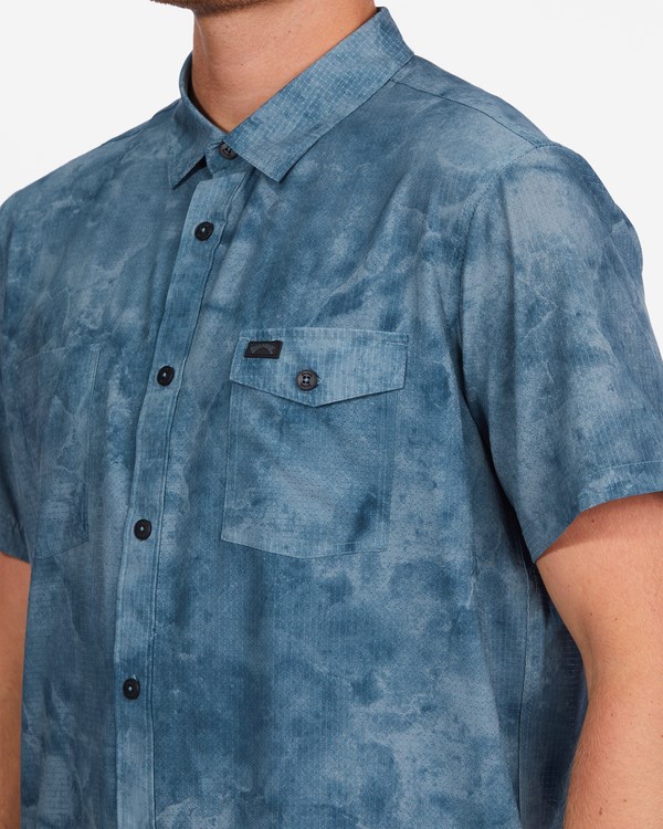 Billabong A/Div Surftrek Perf Krátké Sleeve Shirt Blankyt | CTMWVE-580