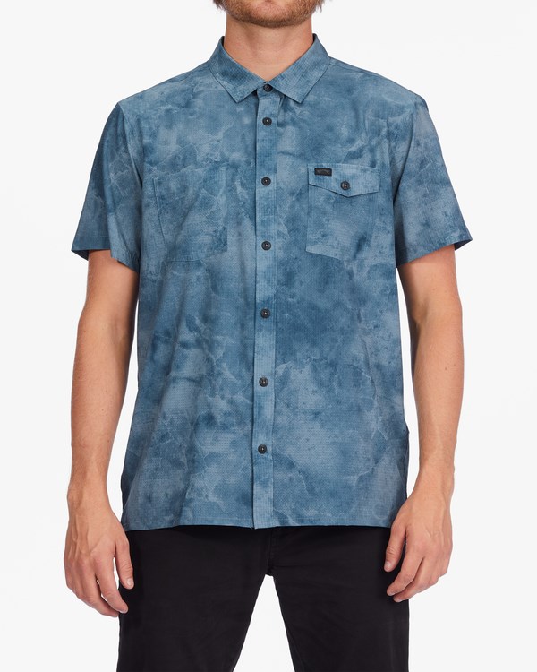 Billabong A/Div Surftrek Perf Krátké Sleeve Shirt Blankyt | CTMWVE-580