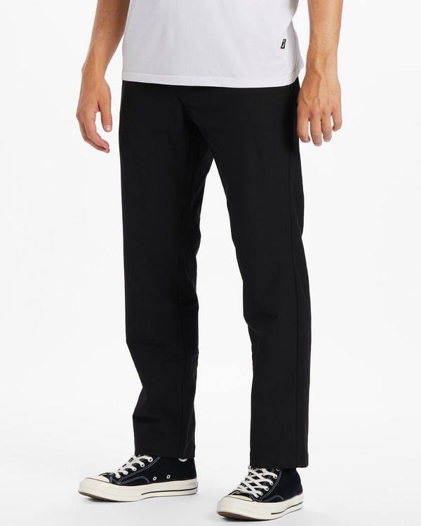 Billabong A/Div Surftrek Plus Organic Elastic Pasem Pants Černé | AJBUXK-937