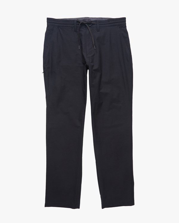 Billabong A/Div Surftrek Plus Organic Elastic Pasem Pants Černé | AJBUXK-937