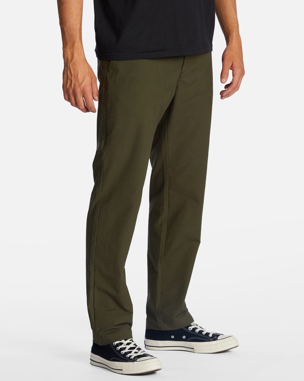 Billabong A/Div Surftrek Plus Organic Elastic Pasem Pants Tmavě Olivy Zelené | VONGKQ-854