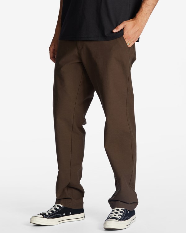 Billabong A/Div Surftrek Plus Organic Elastic Pasem Pants Káva | XQMPOR-580