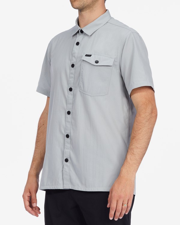 Billabong A/Div Surftrek Tech UPF 50+ Krátké Sleeve Shirt Světle Šedé | MSOPCQ-219