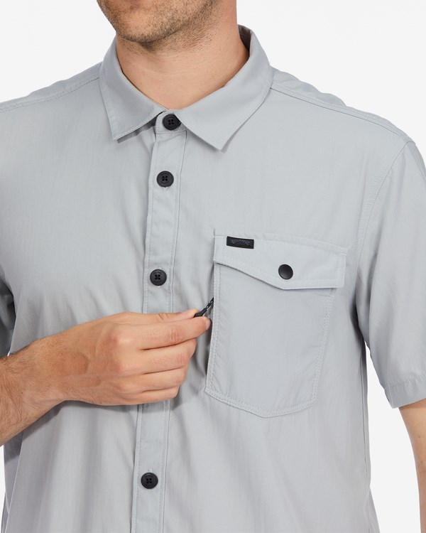 Billabong A/Div Surftrek Tech UPF 50+ Krátké Sleeve Shirt Světle Šedé | MSOPCQ-219