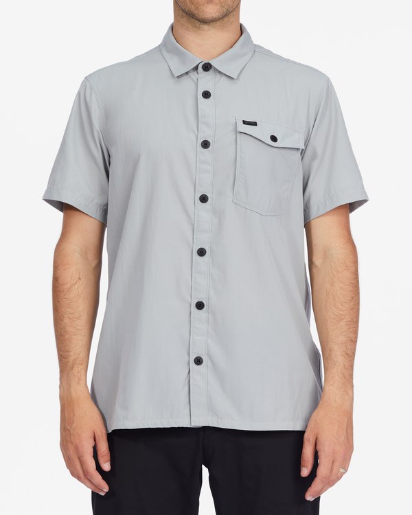 Billabong A/Div Surftrek Tech UPF 50+ Krátké Sleeve Shirt Světle Šedé | MSOPCQ-219