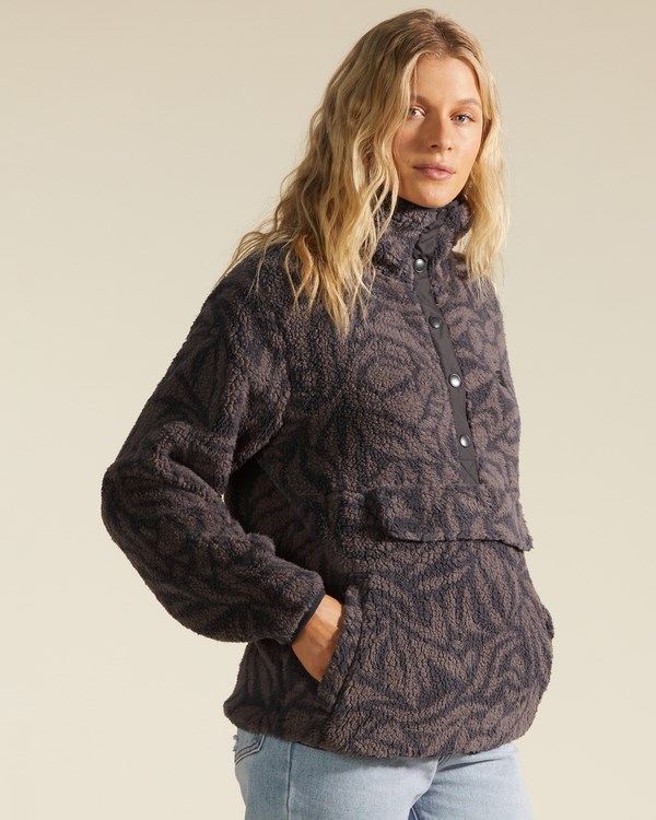 Billabong A/Div Switchback Pullover Mock Neck Sweatshirt Černé | QMCEWA-940