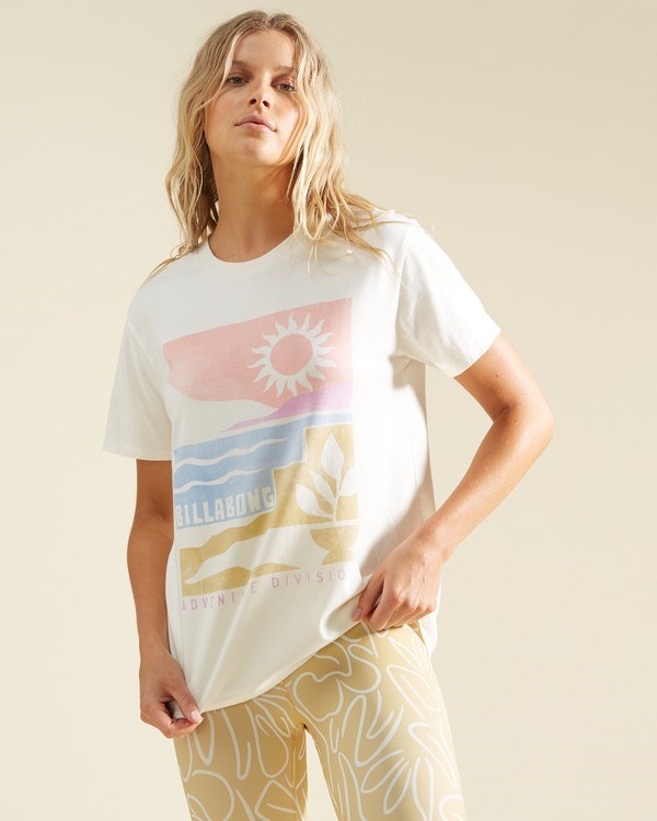 Billabong A/Div Tee Krátké Sleeve UPF 50 T-Shirt Salt Crystal | AGWSMV-125