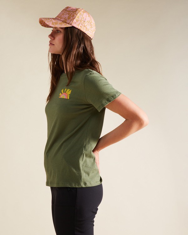 Billabong A/Div Tee Krátké Sleeve UPF 50 T-Shirt Canteen | QBKFMS-947